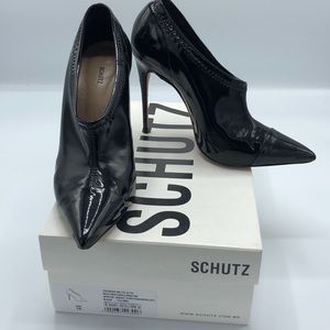 Schutz black multi-material booties